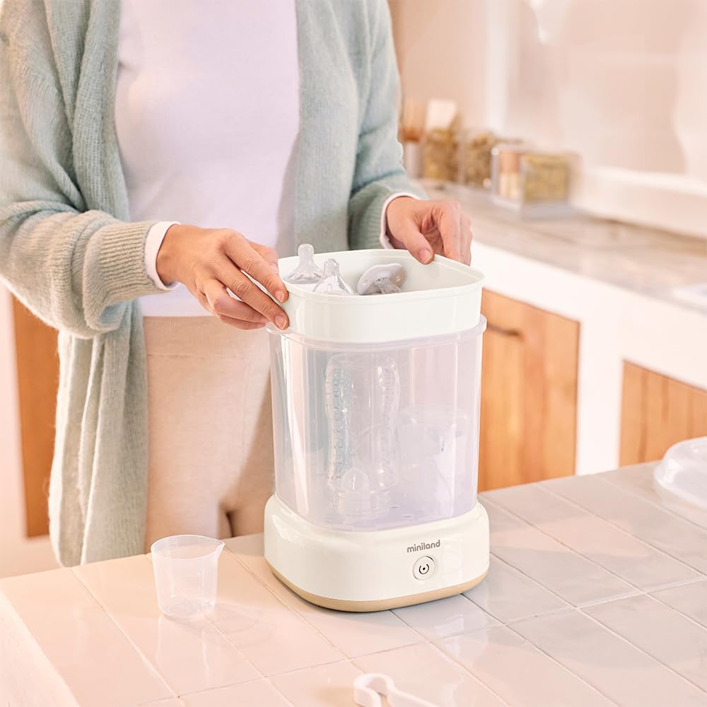 Miniland Mini Steamy Sterilizzatore Vapore Beige 8 Minuti