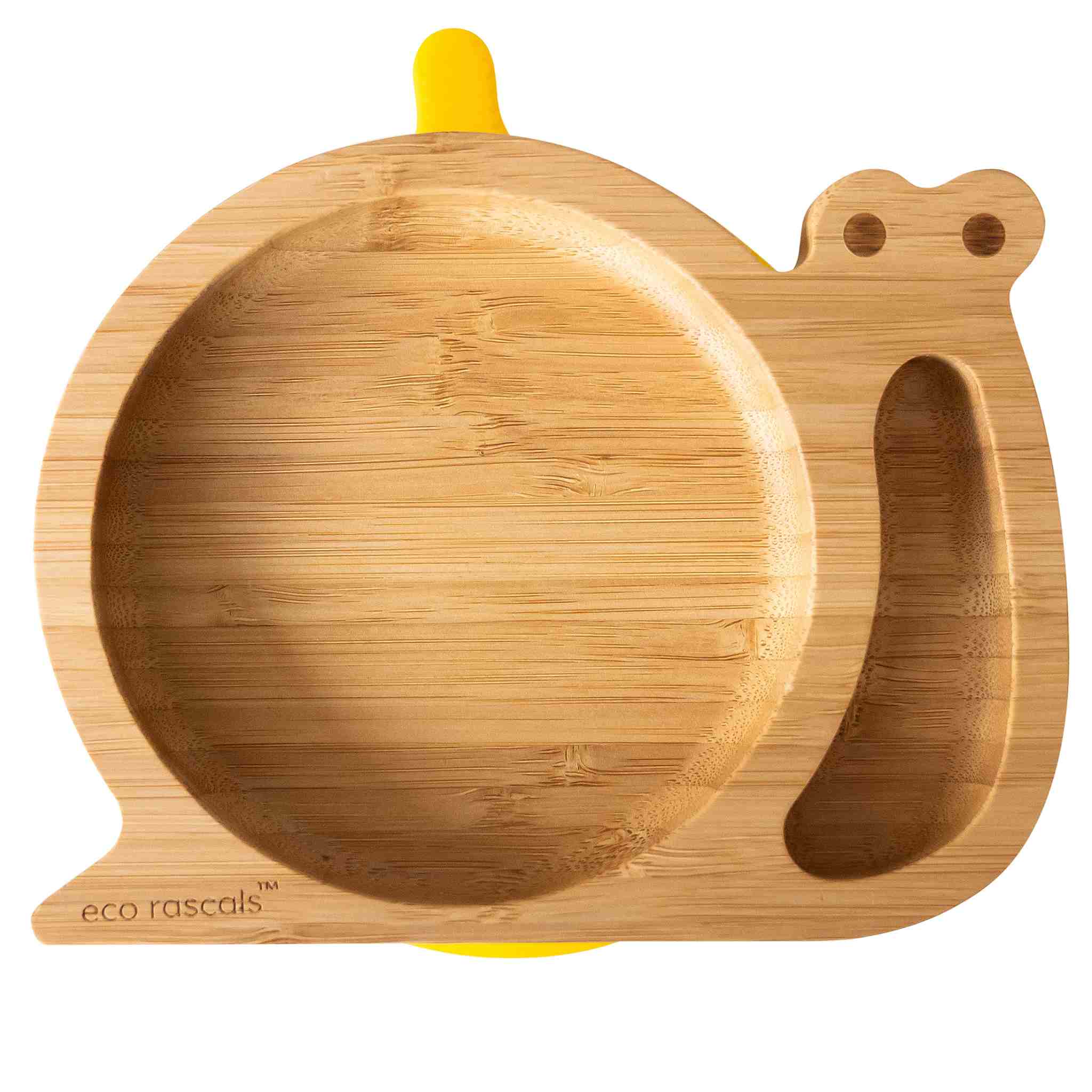 Eco Rascals Bamboo Plates Snail piatto lumaca con ventosa oro