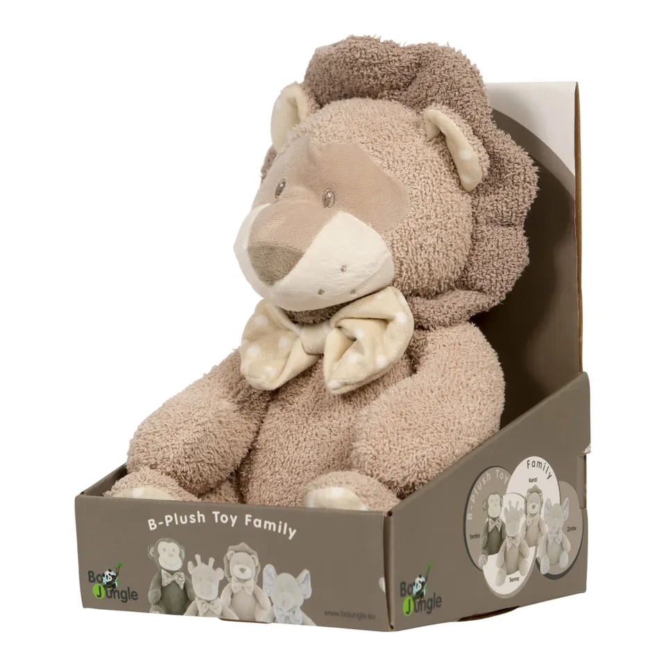 BoJungle Kenzi peluche leone 30 cm in spugna morbida