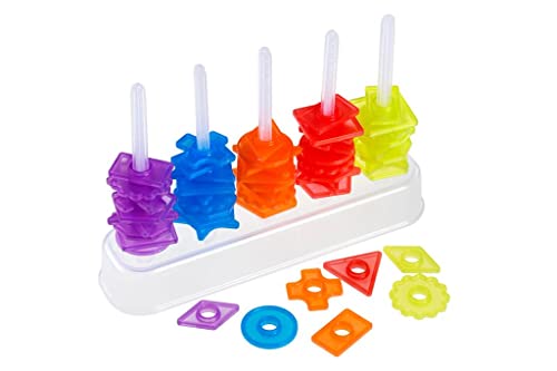 Miniland Abaco Translucent Sort&Count 5 colonne 50 forme