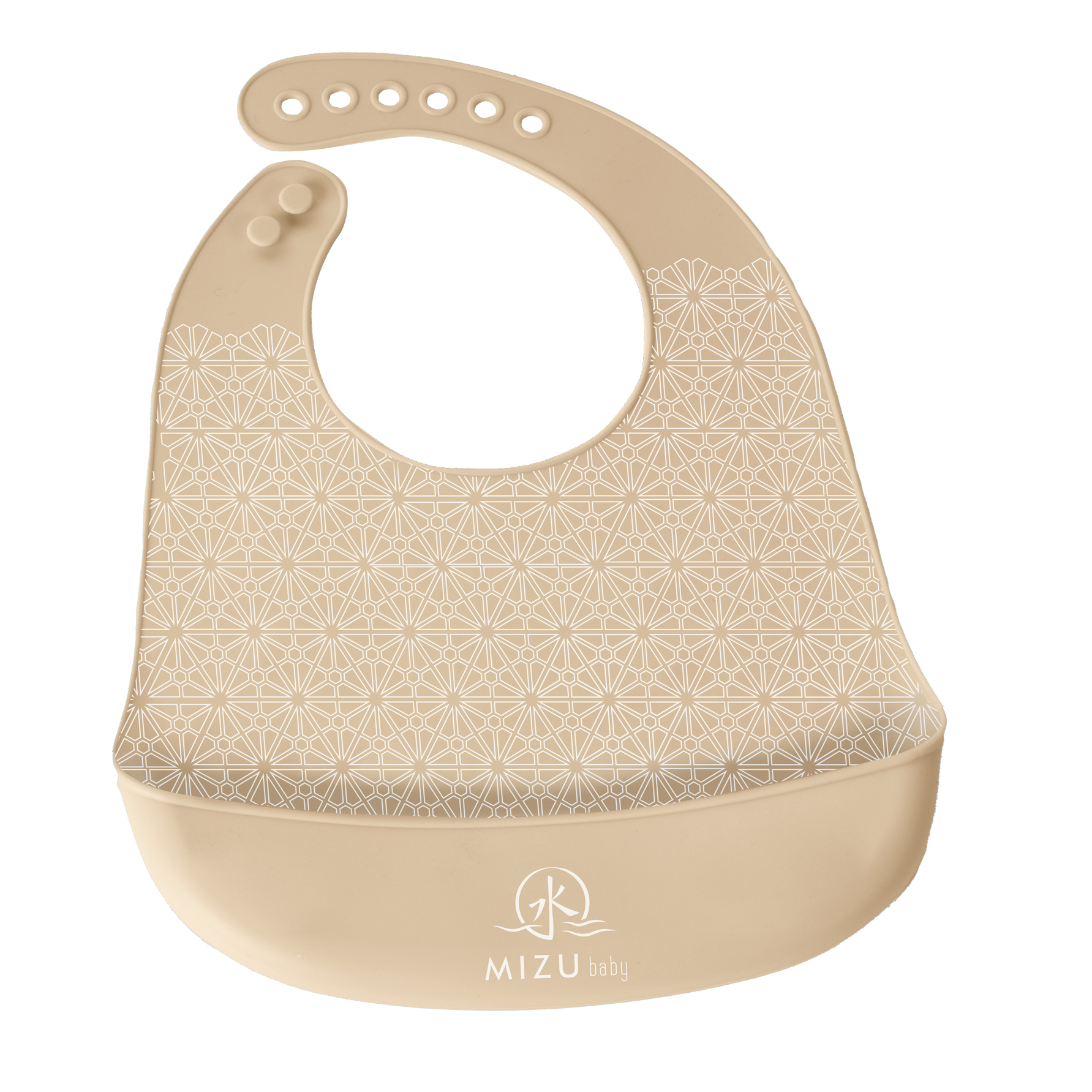 Mizu Baby Taiki Bavaglino Silicone Crema Tasca 3-72 Mesi