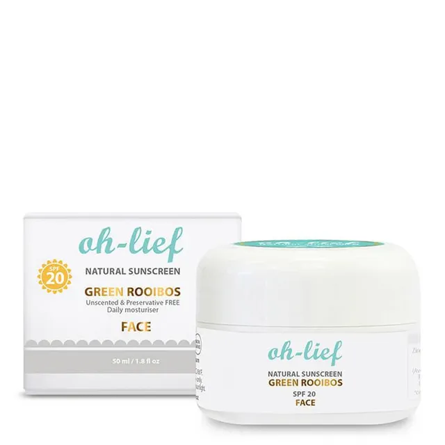 Oh-Lief Zonnebrand SPF20 crema solare viso 50 ml naturale