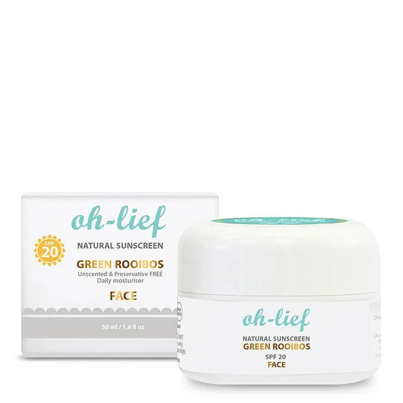 Oh-Lief Zonnebrand SPF20 crema solare viso 50 ml naturale