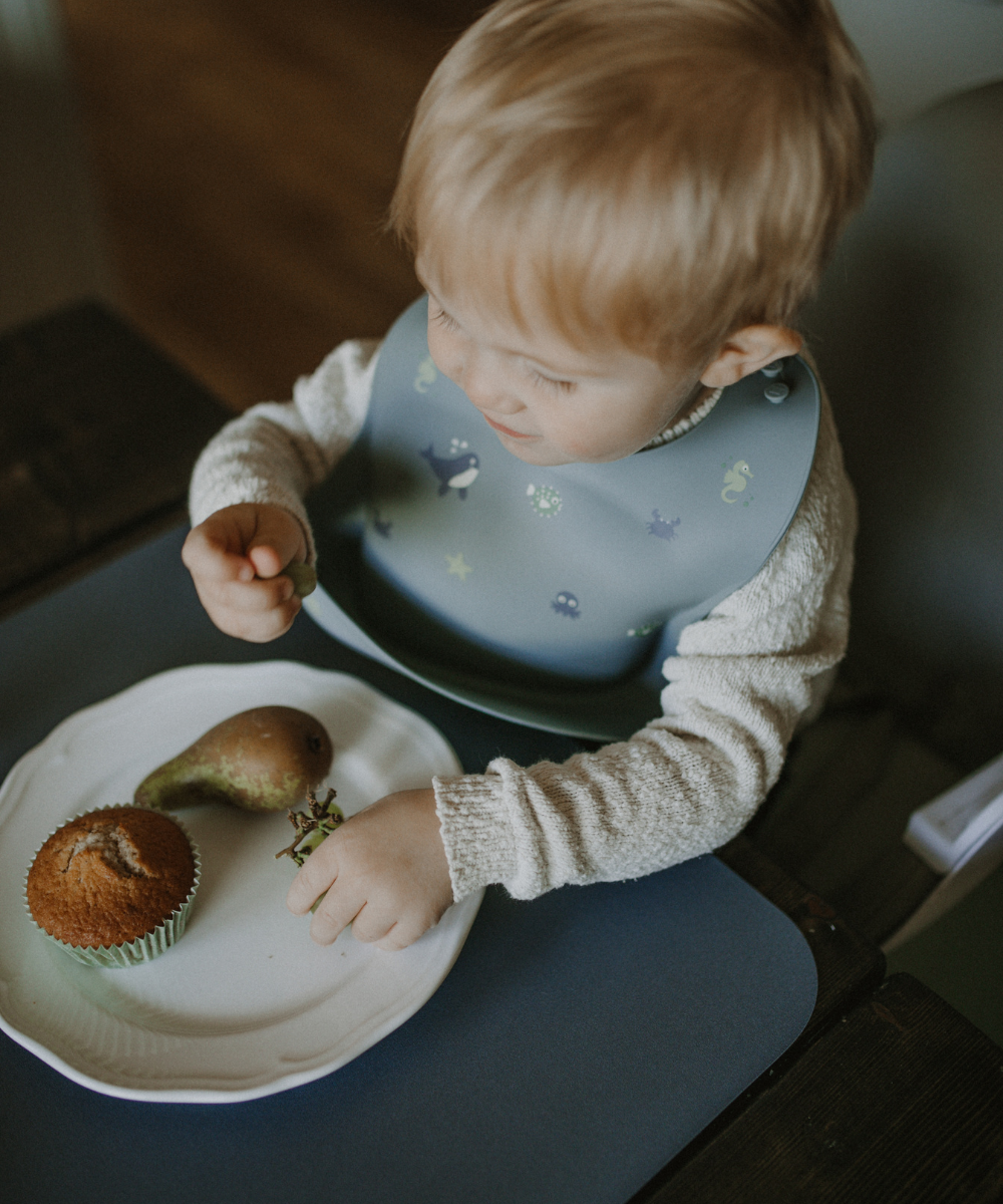 Noui Noui Bibs bavaglino silicone Wild Ocean con tasca