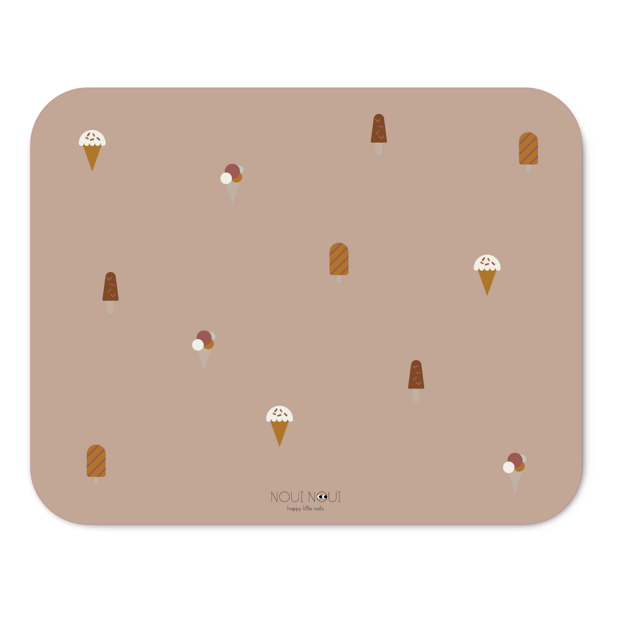 Noui Noui Floor Mats tappetino ice cream rose 120x95 cm