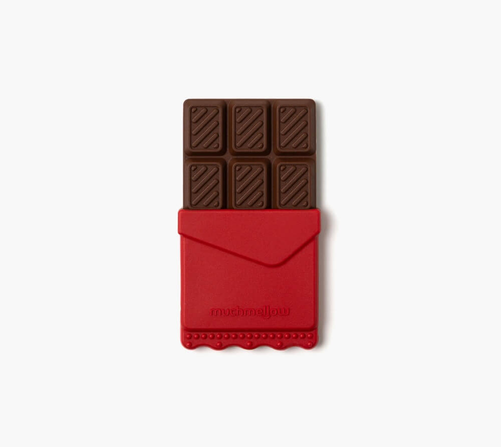 Muchmellow Primi Dentini massaggiagengive silicone cioccolato morbido