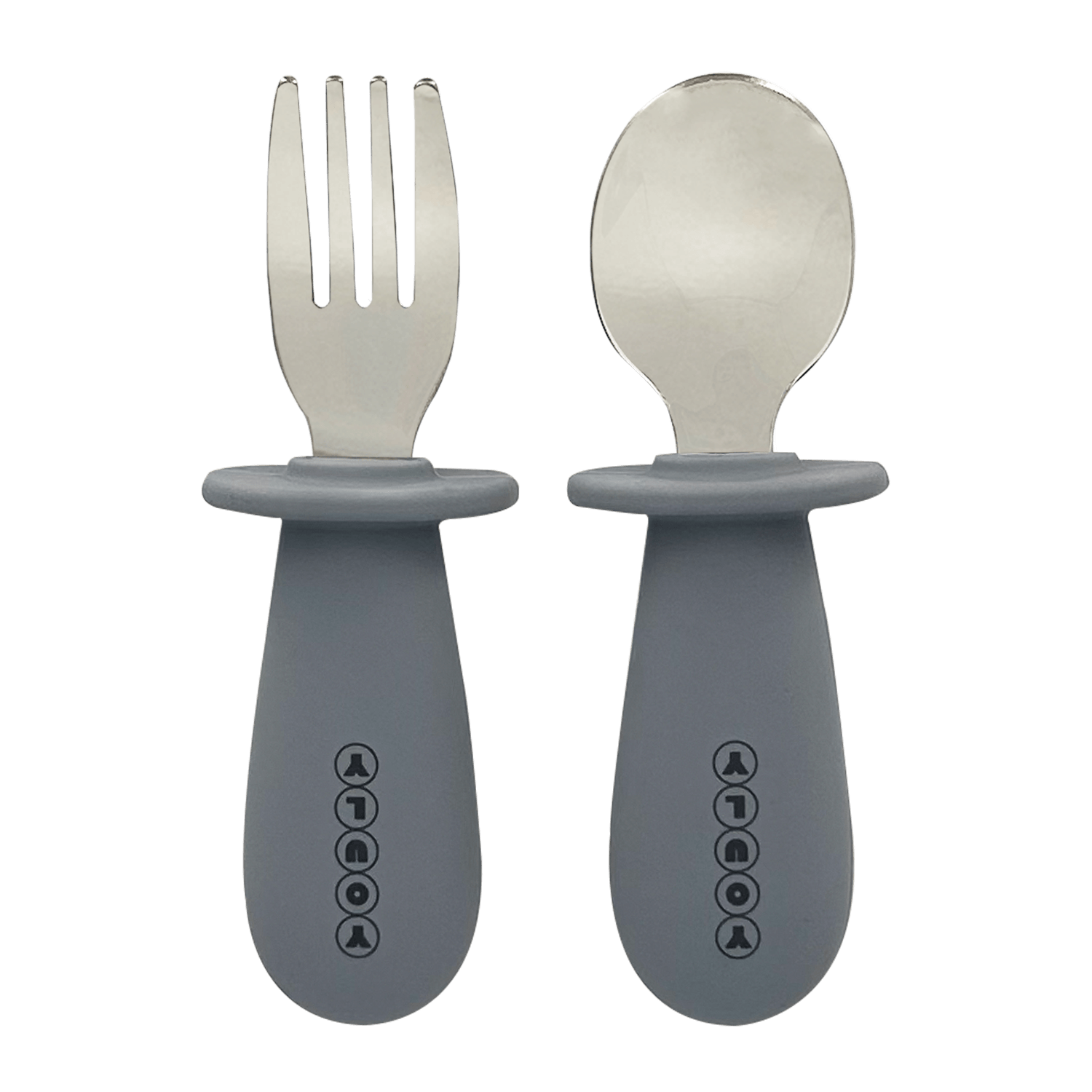 Youly Serviesset Set Pappa Orso Grigio Cemento con Ventosa