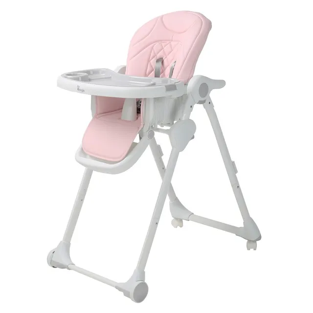 BoJungle B-Dinner Wheely seggiolone pappa rosa 7 altezze