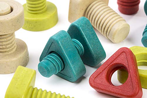 Miniland Eco Nuts&Bolts 32152 viti e dadi 24 pezzi 7 cm