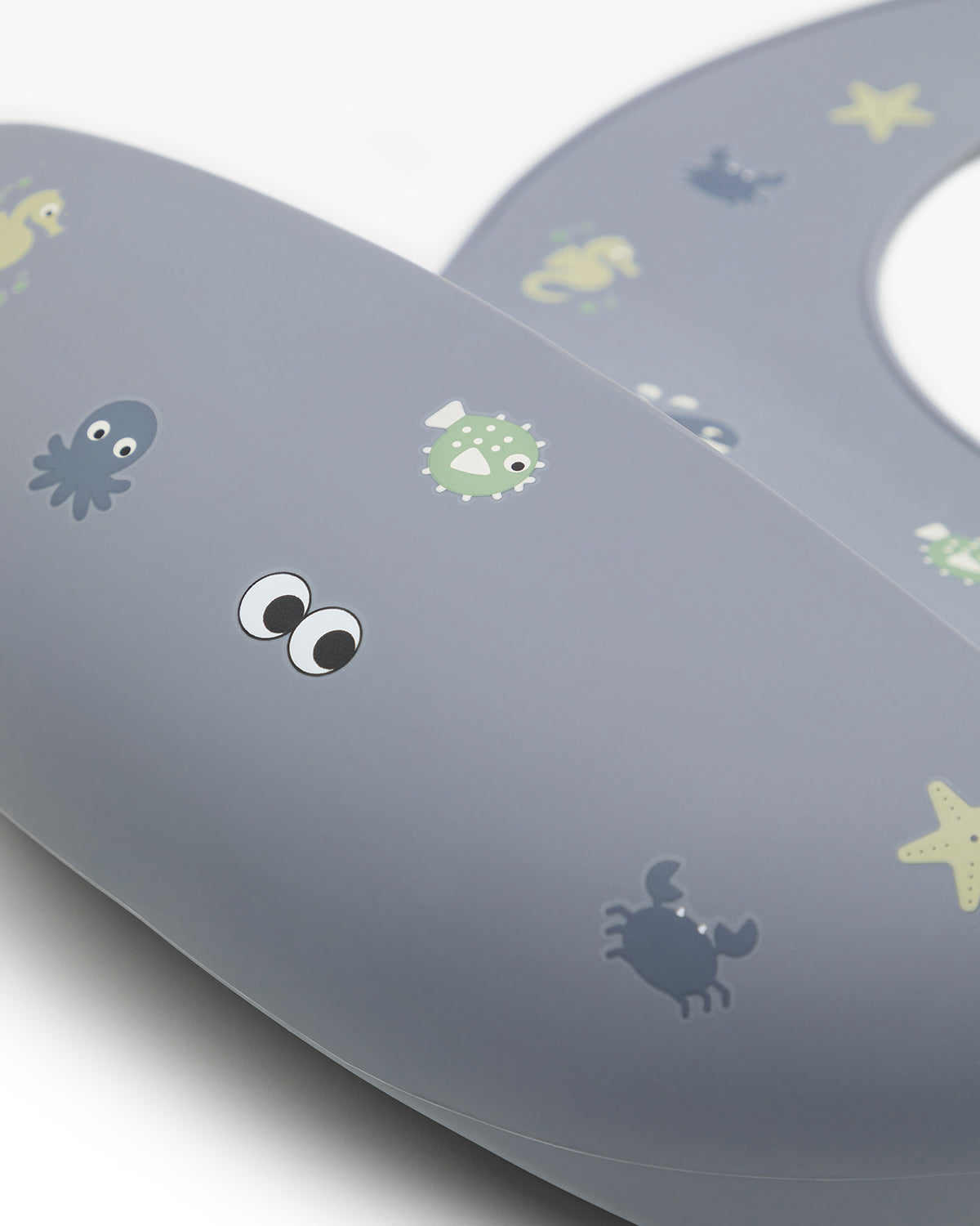 Noui Noui Bibs bavaglino silicone Wild Ocean con tasca
