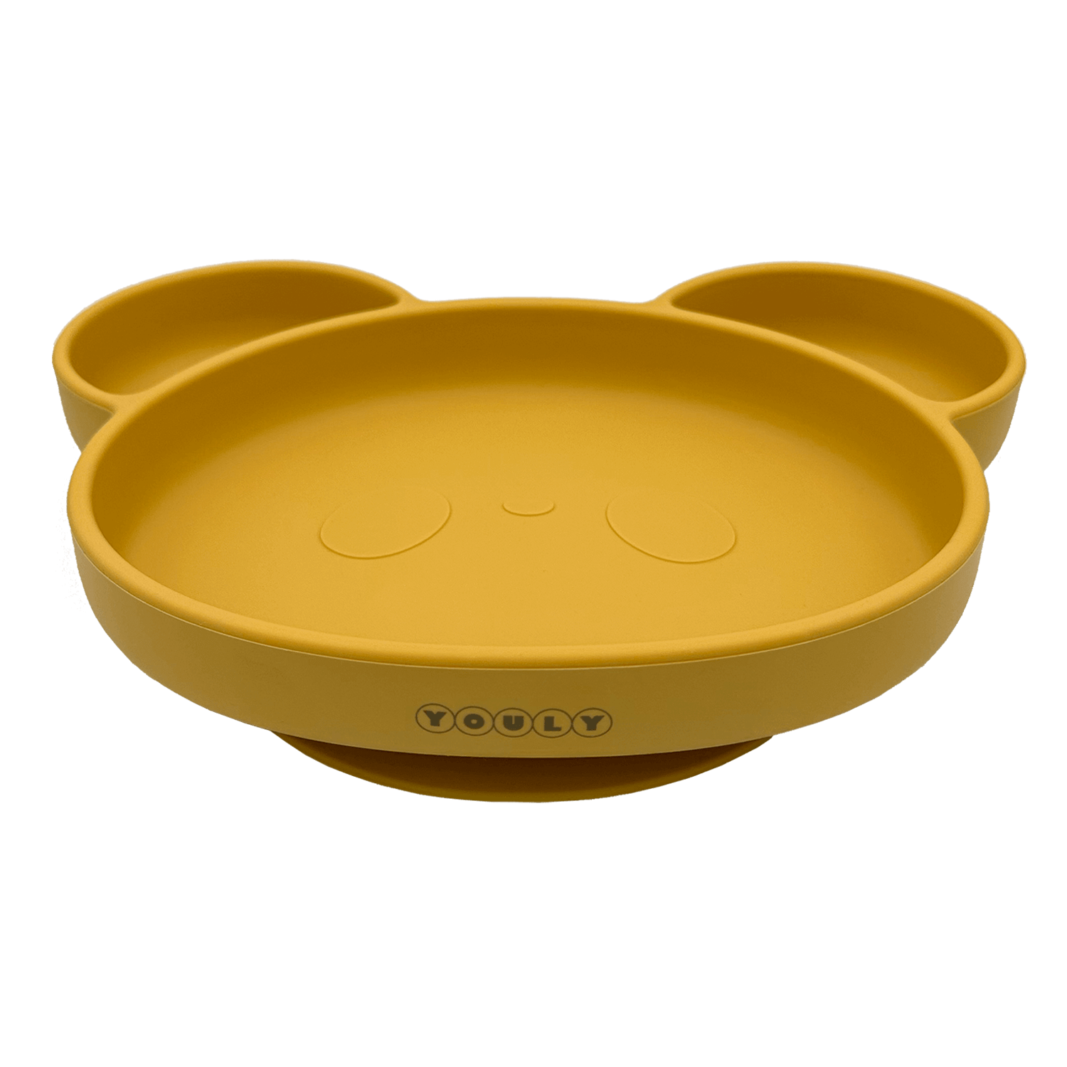 Youly Beer piatto orso giallo ocra ventosa silicone