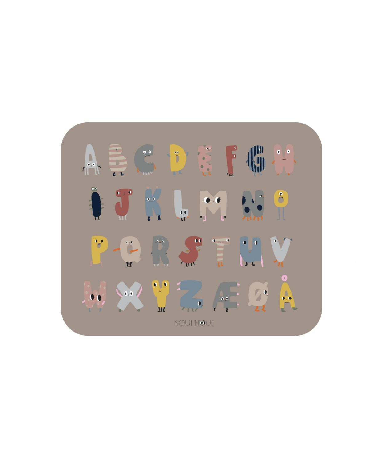 Noui Noui XL Placemats tovaglietta XL ABC 55x45