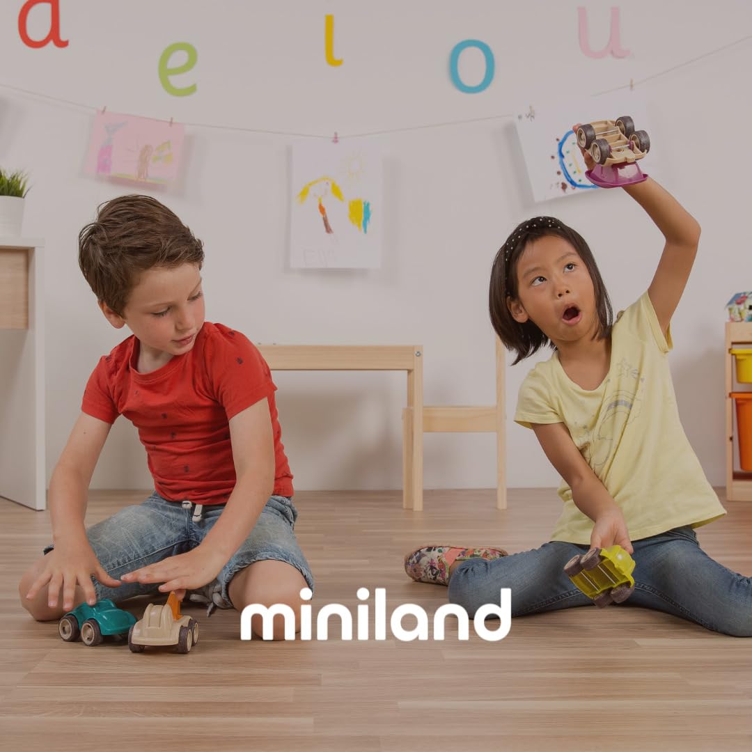 Miniland 29014 Set Secchielli Bambini 4 Pezzi Multicolore 12 cm