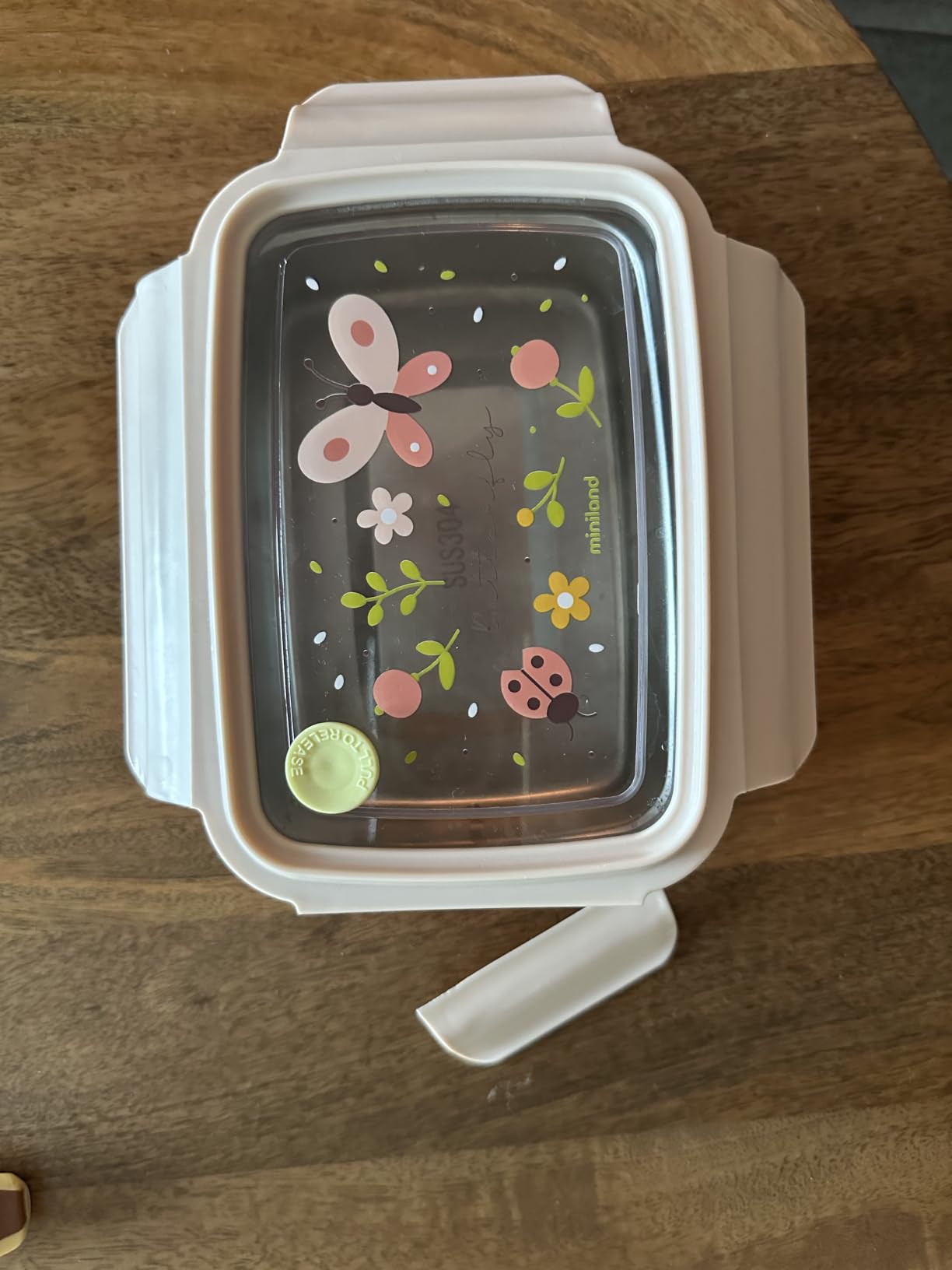 Miniland Steel Lunchbox Acciaio Butterfly 800 ml