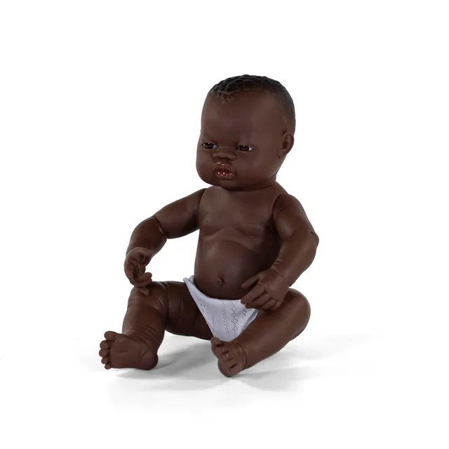 Miniland Bambole Bambola Africana 40 cm Neonata Vinile
