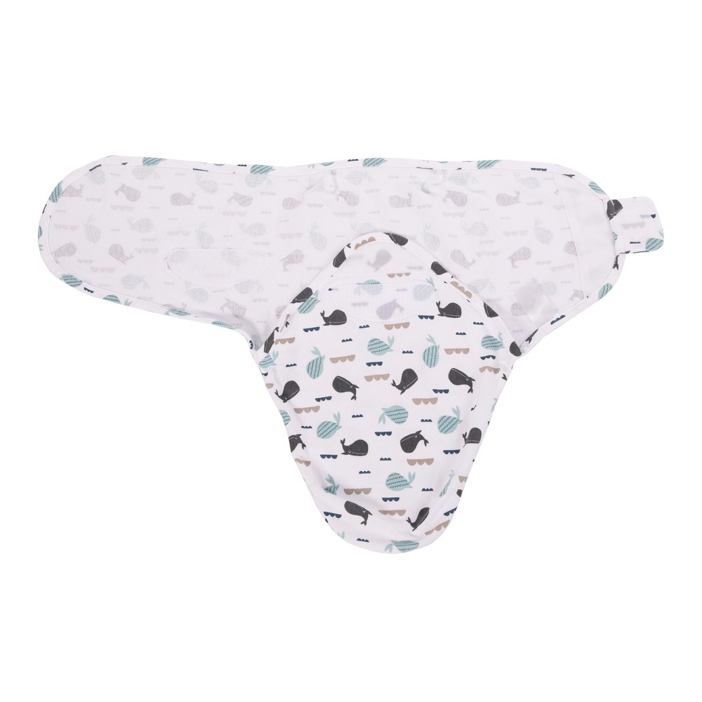 BoJungle Sleep B-Wrap Ocean Whales fascia cotone Small