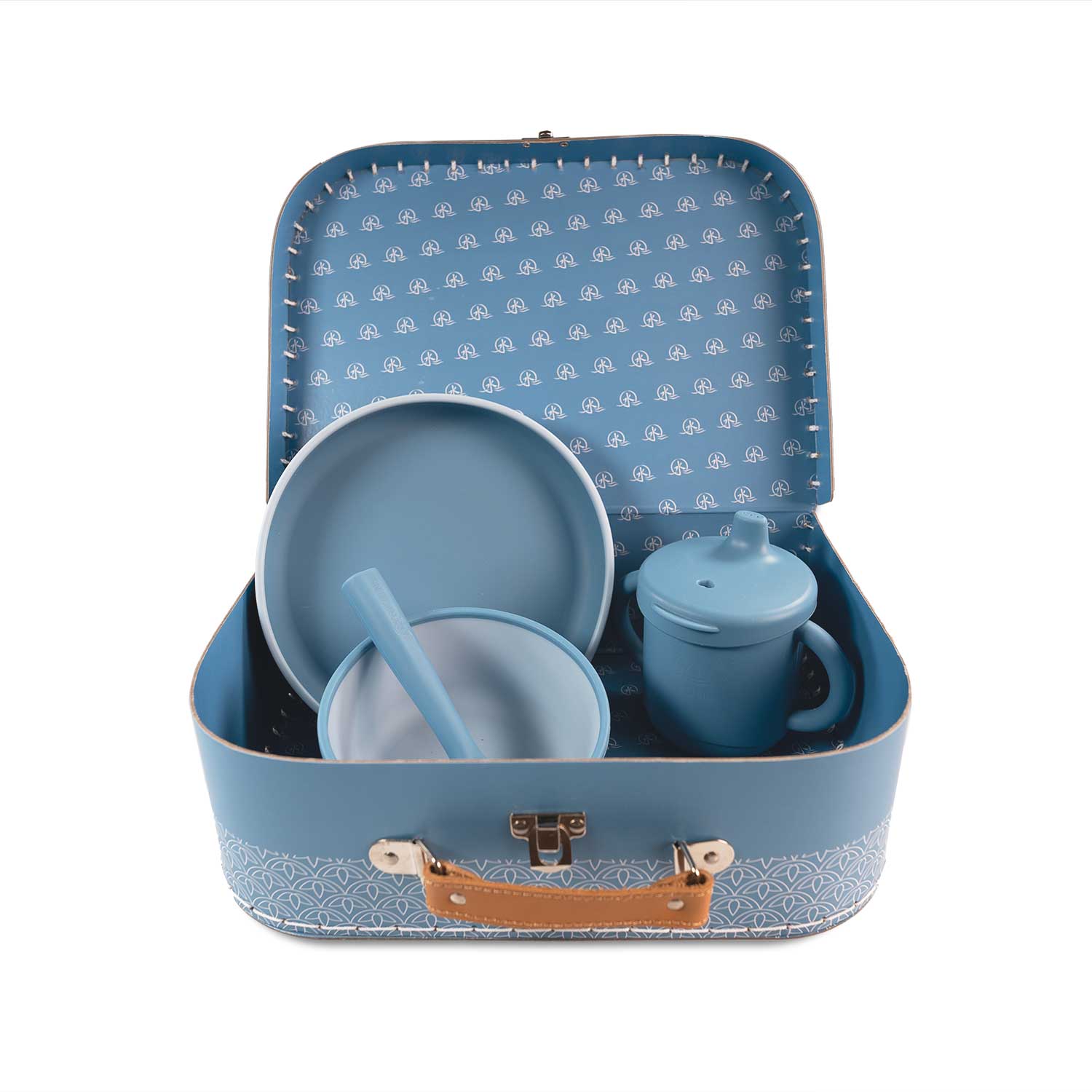 Mizu Baby Taiki Meal Set silicone blu 5 pezzi svezzamento