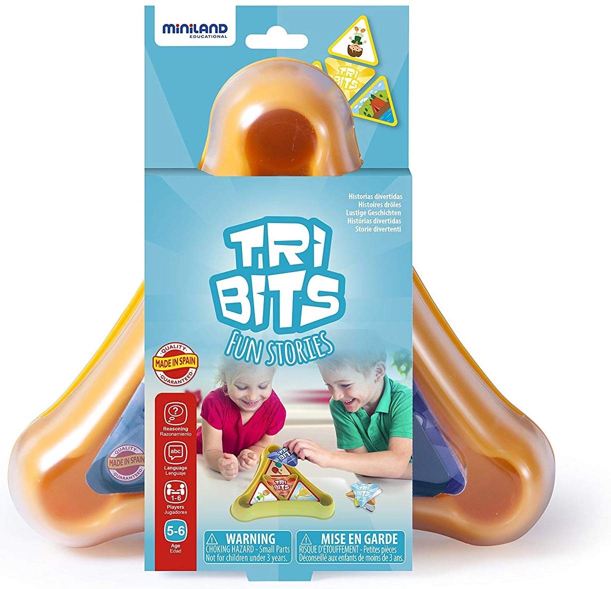 Miniland Tri-Bits Fun Stories Gioco Carte 70 Pezzi
