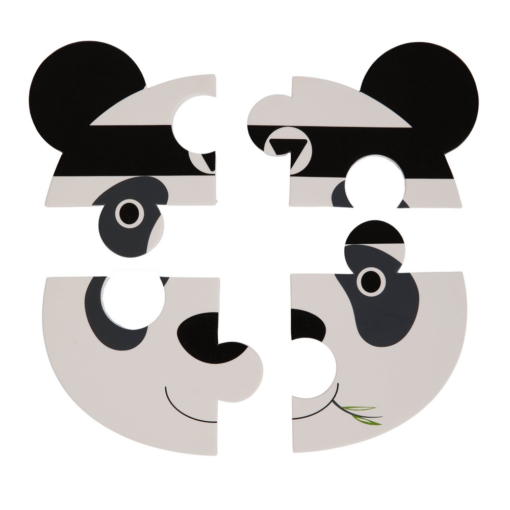 BoJungle B-Animal Puzzle giochi bagno 3 pz panda elefante leone