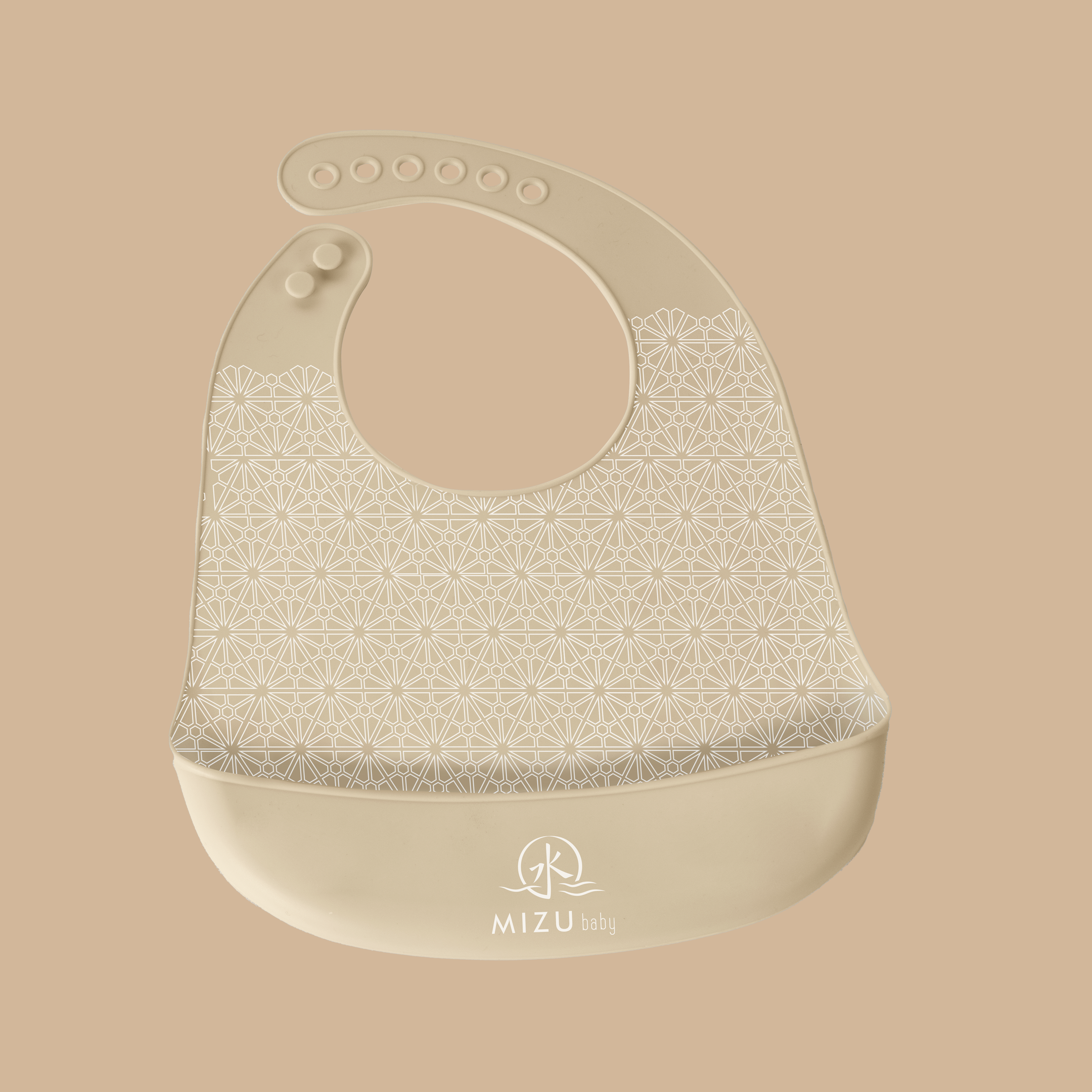 Mizu Baby Taiki Bavaglino Silicone Crema Tasca 3-72 Mesi