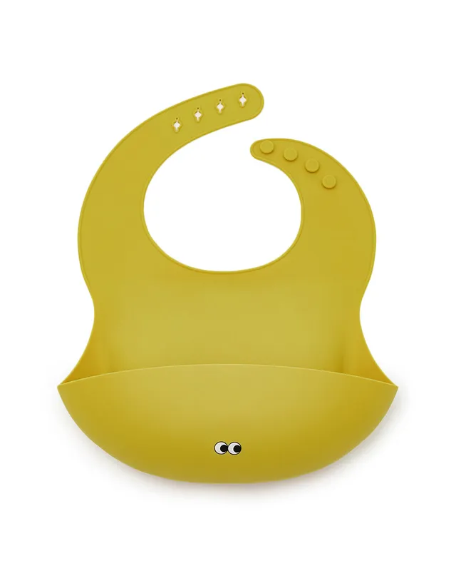 Noui Noui Bavaglino silicone dusty lemon con tasca