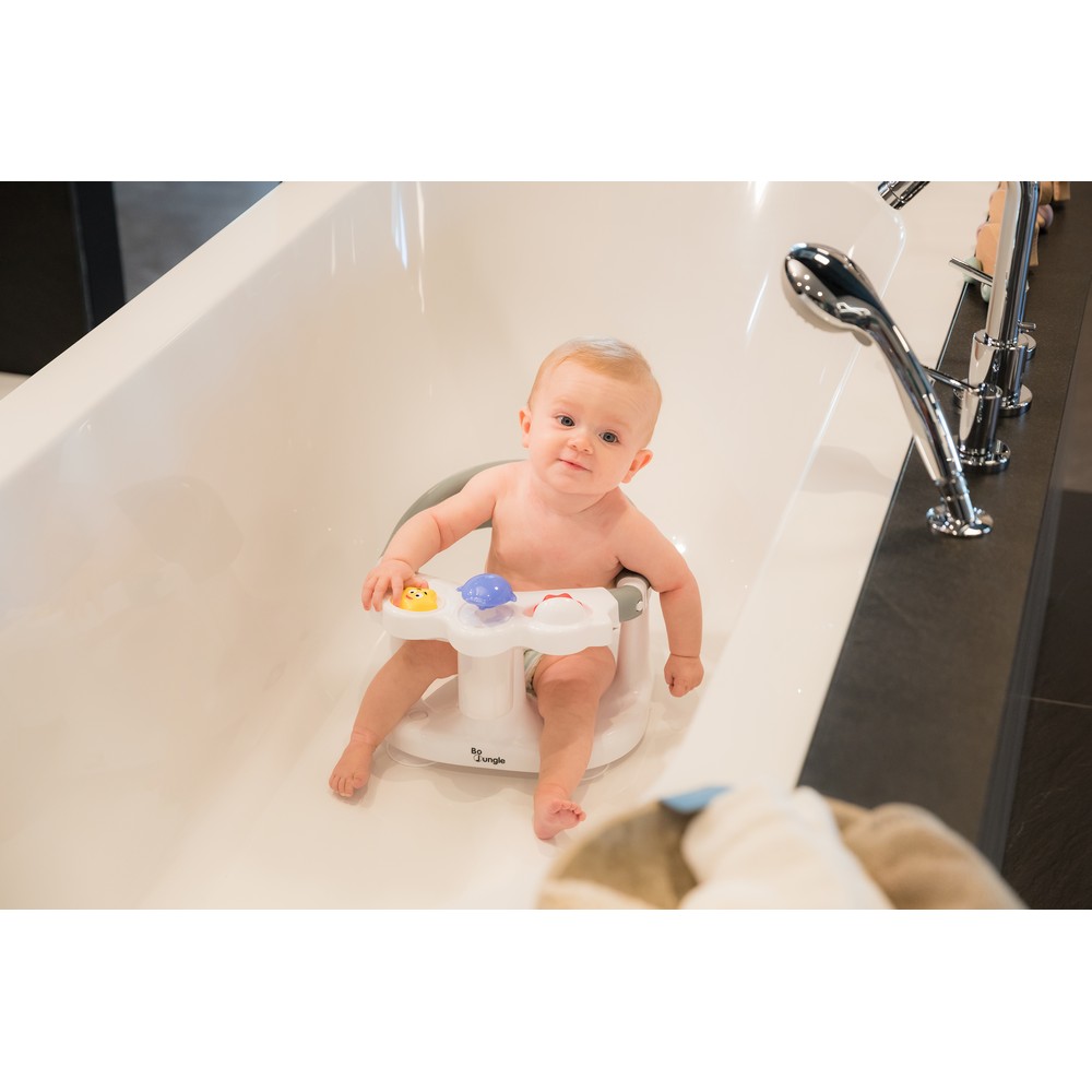 BoJungle B-Bath Seat seggiolino bagno grigio con ventose e giochi