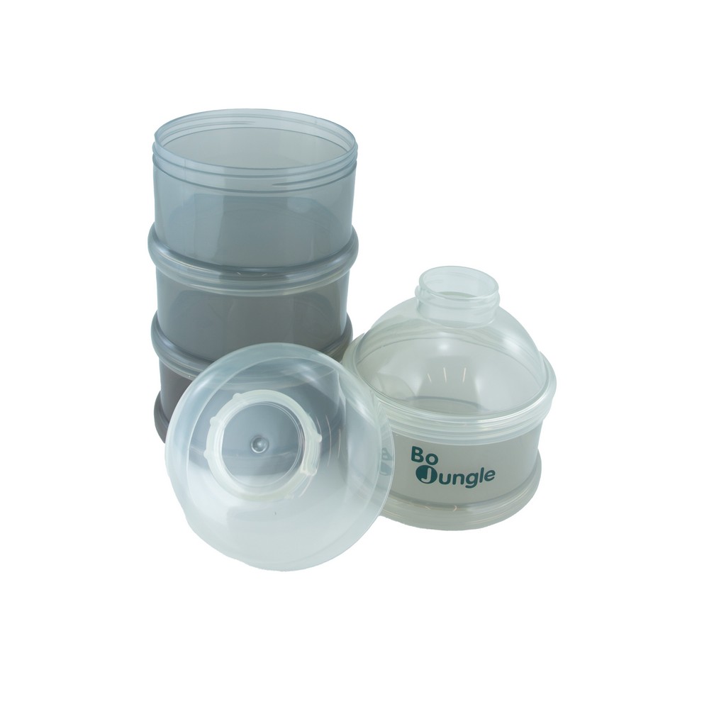 BoJungle B-Dose Dosatore Latte Polvere Grigio 4 Scomparti
