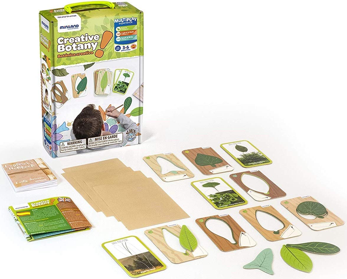 Miniland Creative Nature Set Gioco Botanica 3-6 Anni
