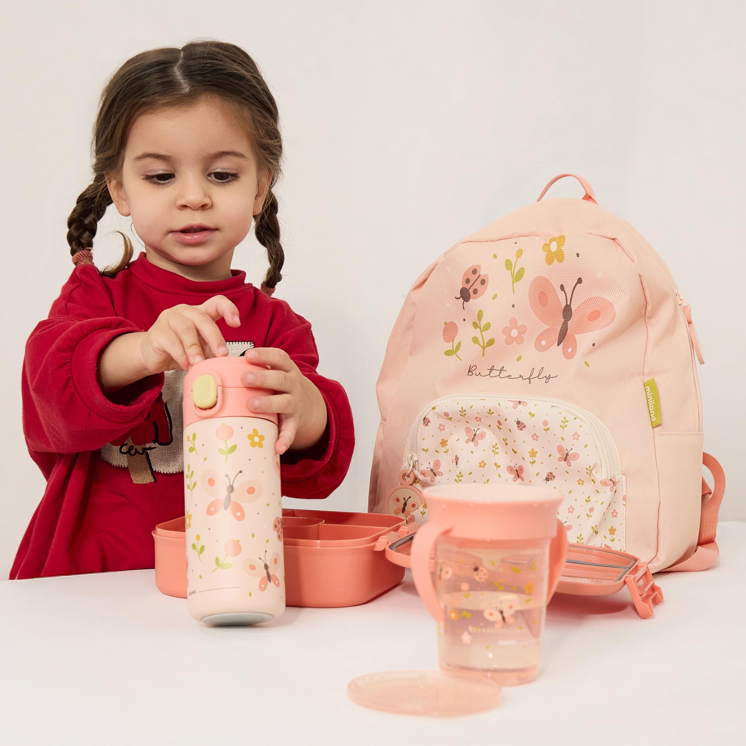 Miniland Steel Junior Borraccia Acciaio Pink 320 ml