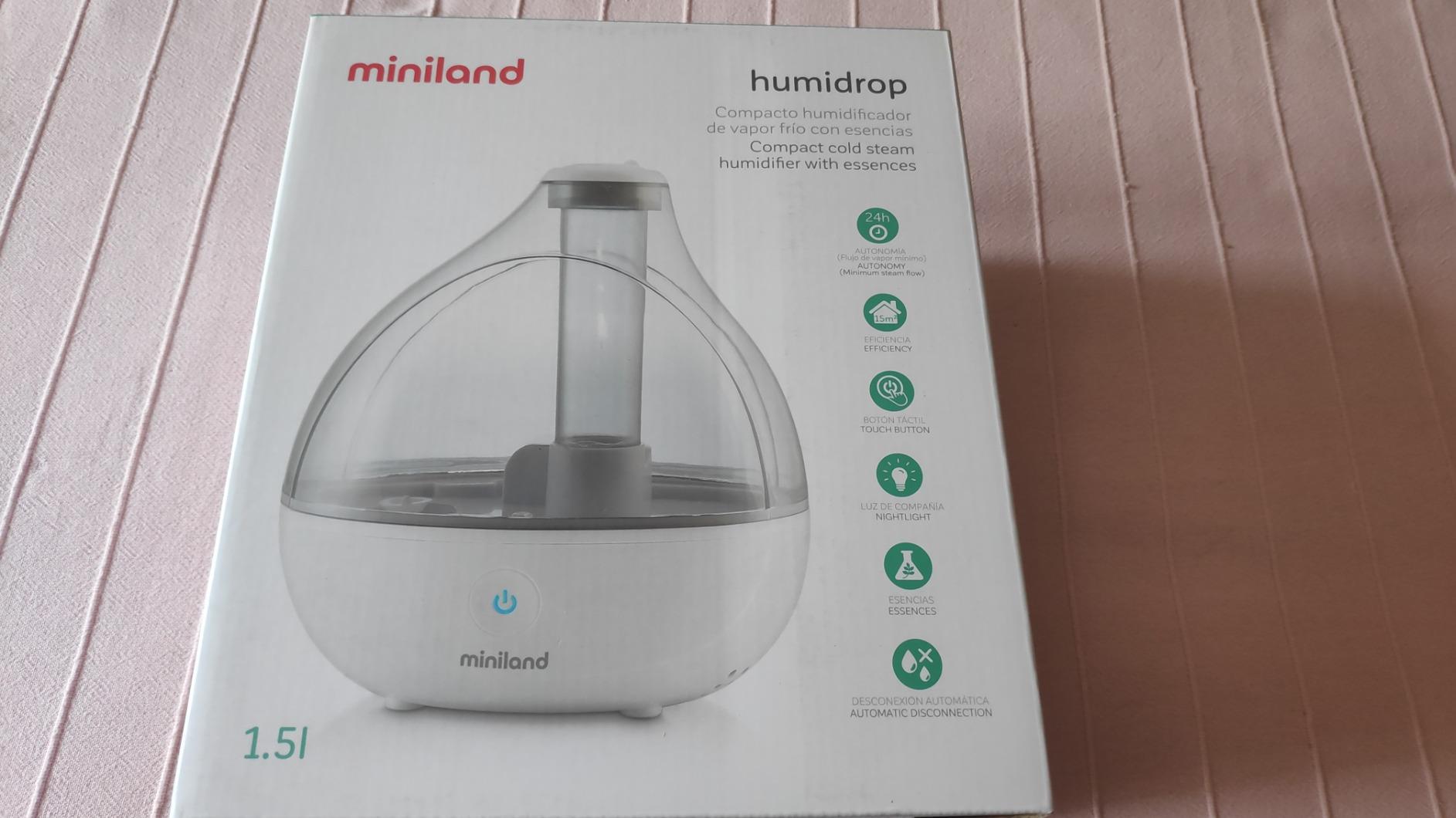 Miniland Humidrop 89173 umidificatore ultrasuoni bianco a essenze