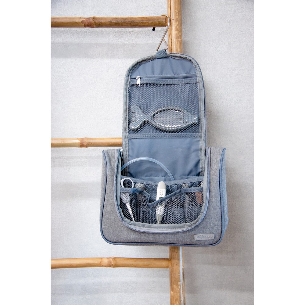 BoJungle Grooming B-Luxury Set Cura Neonato 15 Pezzi Grigio