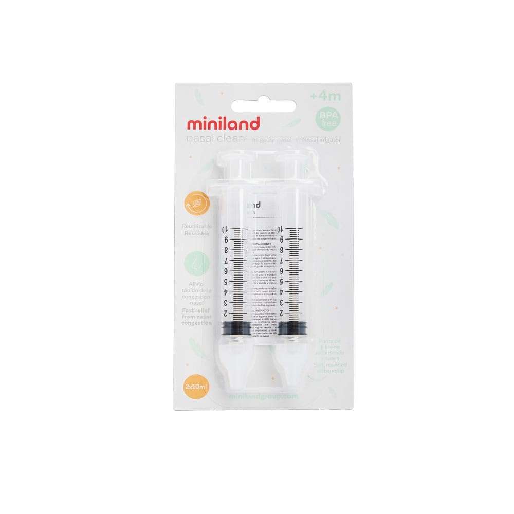 Miniland Nasal Clean Irrigatore Nasale Bambini 6 Mesi 2 Pz