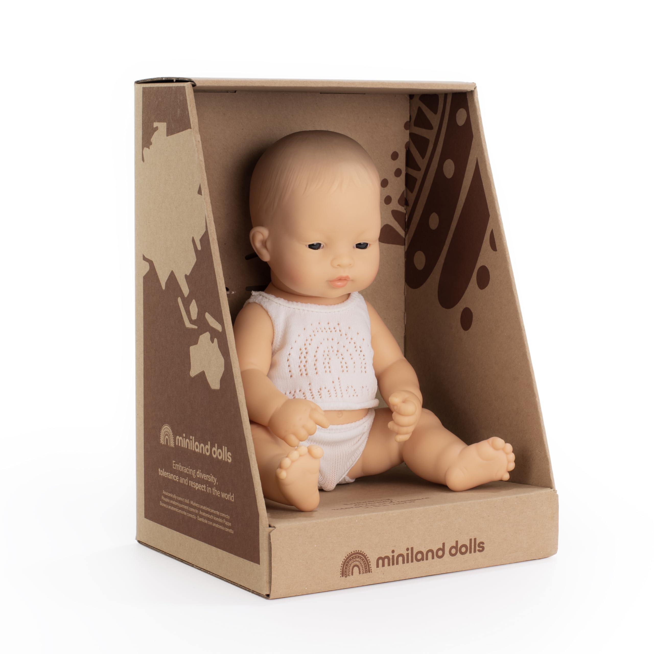 Miniland Bambola Asiatico 31355 vinile 32 cm bambino