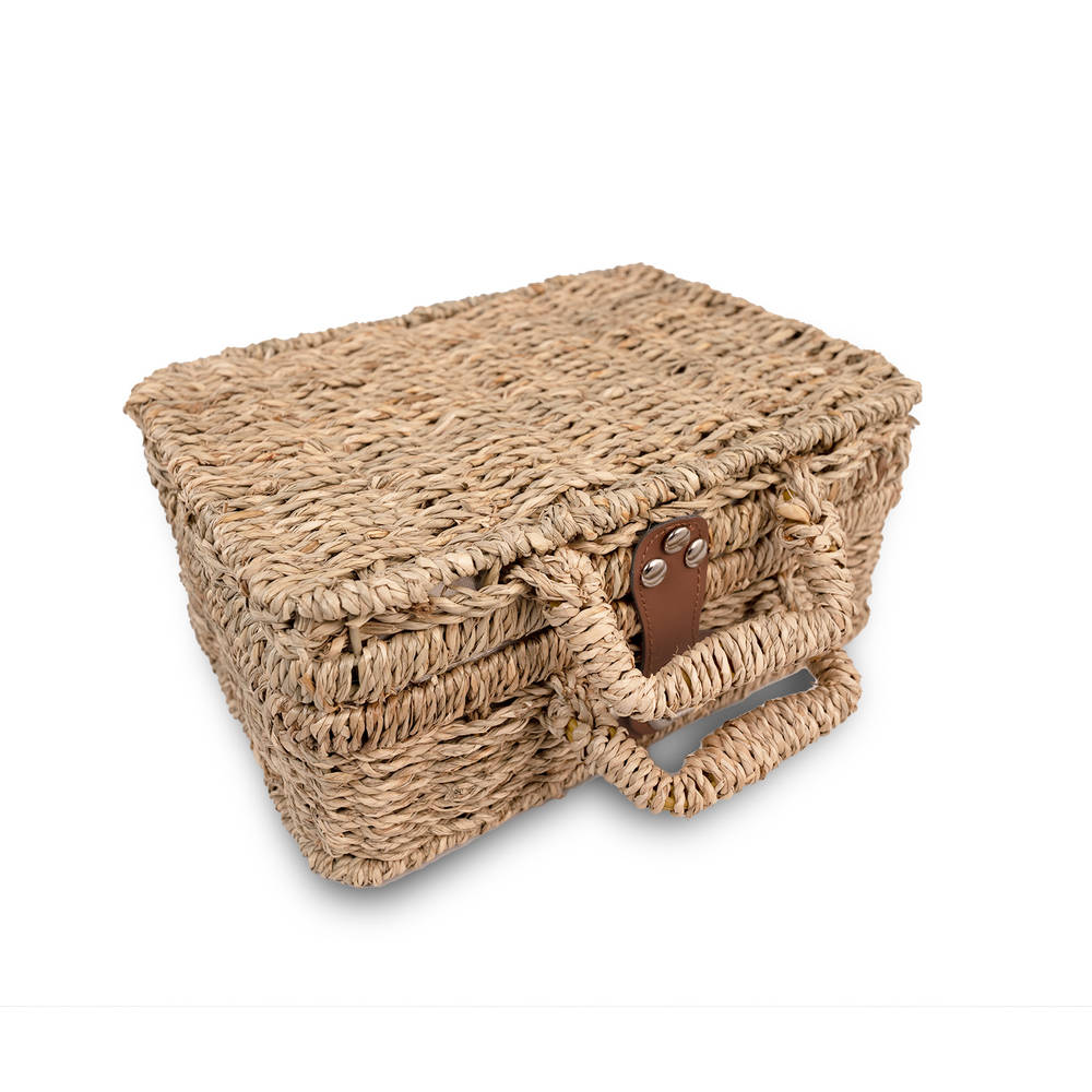 Mizu Baby Noshi Set Regalo Nascita Blu Valigetta Seagrass