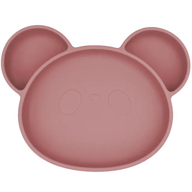 Youly Beer piatto svezzamento orso rosa vintage ventosa
