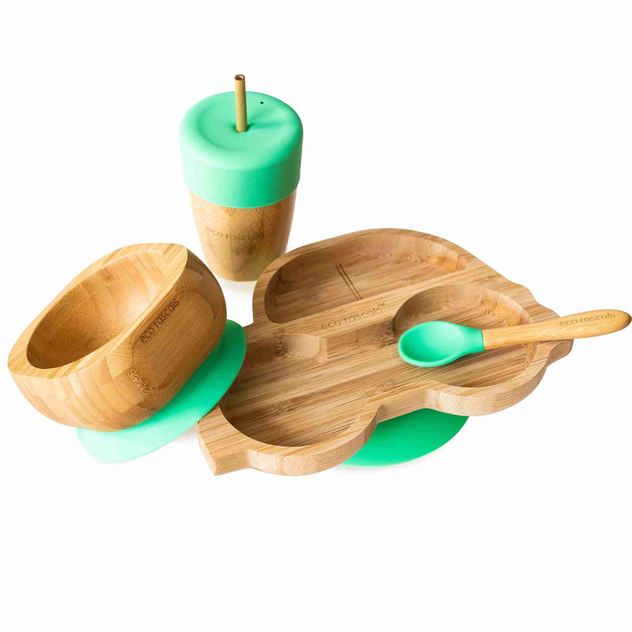 Eco Rascals Bundles Set Svezzamento Auto Blu 6 pezzi bambu