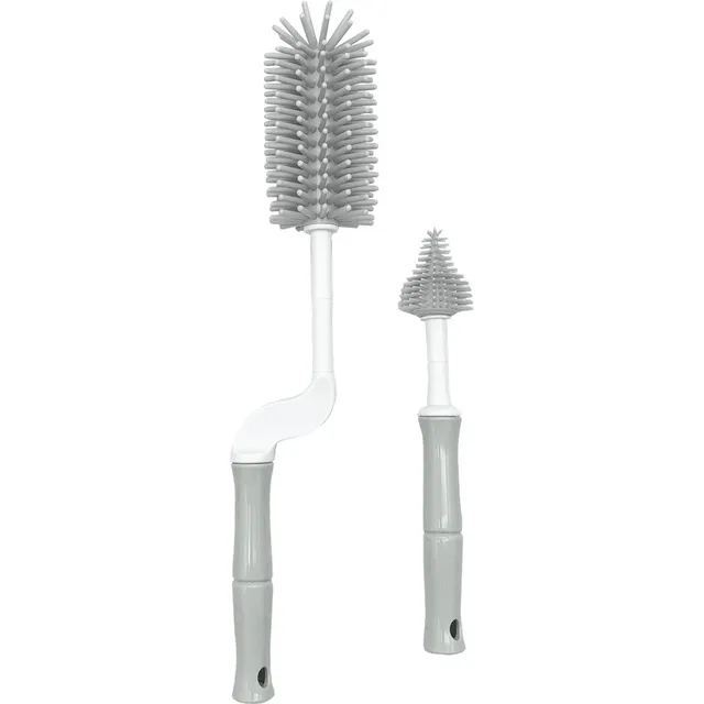BoJungle Bottle Brush Set scovolino biberon silicone grigio 2 pz