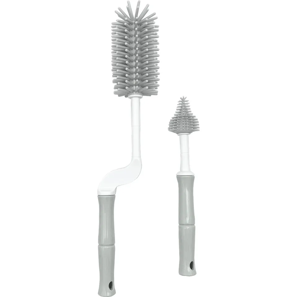 BoJungle Bottle Brush Set scovolino biberon silicone grigio 2 pz