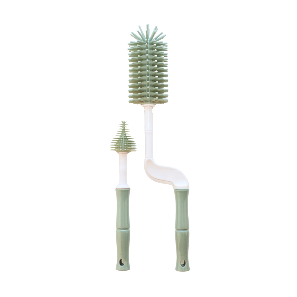 BoJungle Food & Drink scovolino biberon 2 pezzi jade