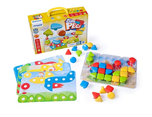 Miniland 45319 Superpins Gioco Chiodini Valigetta dai 2 Anni