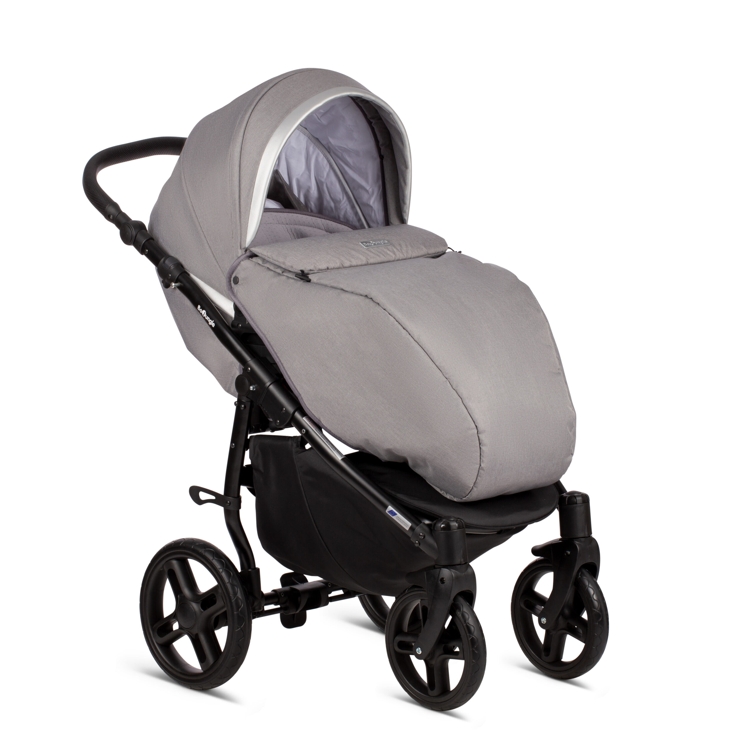 BoJungle B-Strolly passeggino grigio Silver Moon con navicella