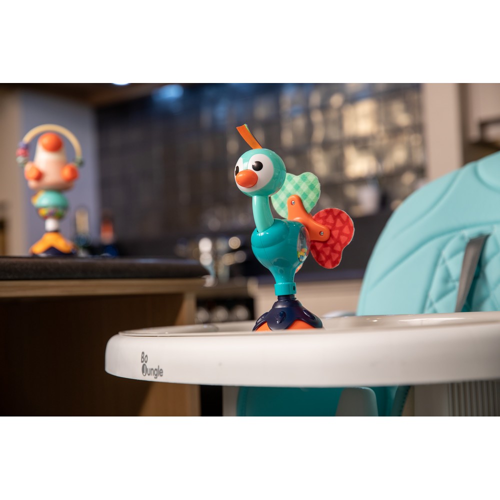 BoJungle Playtime Suction Toy Gioco Ventosa Pavone Silicone