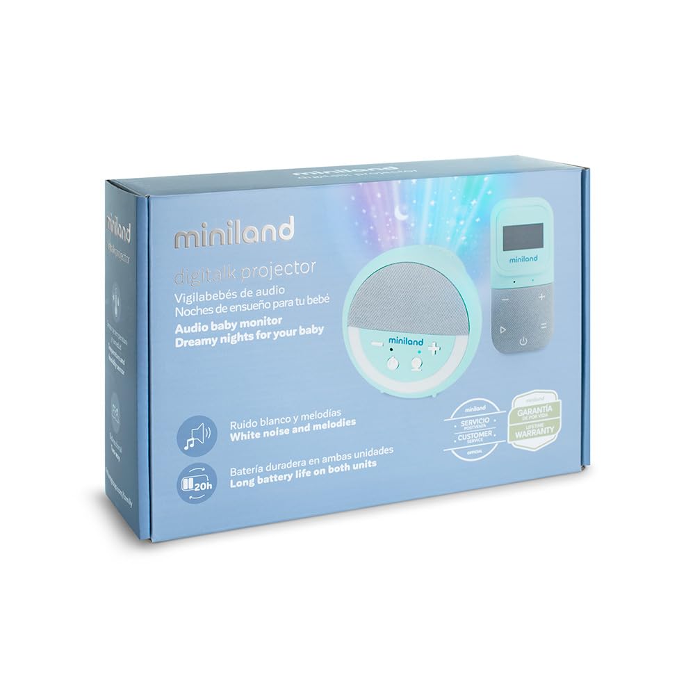 Miniland Digitalk Projector baby monitor audio proiettore 300 m