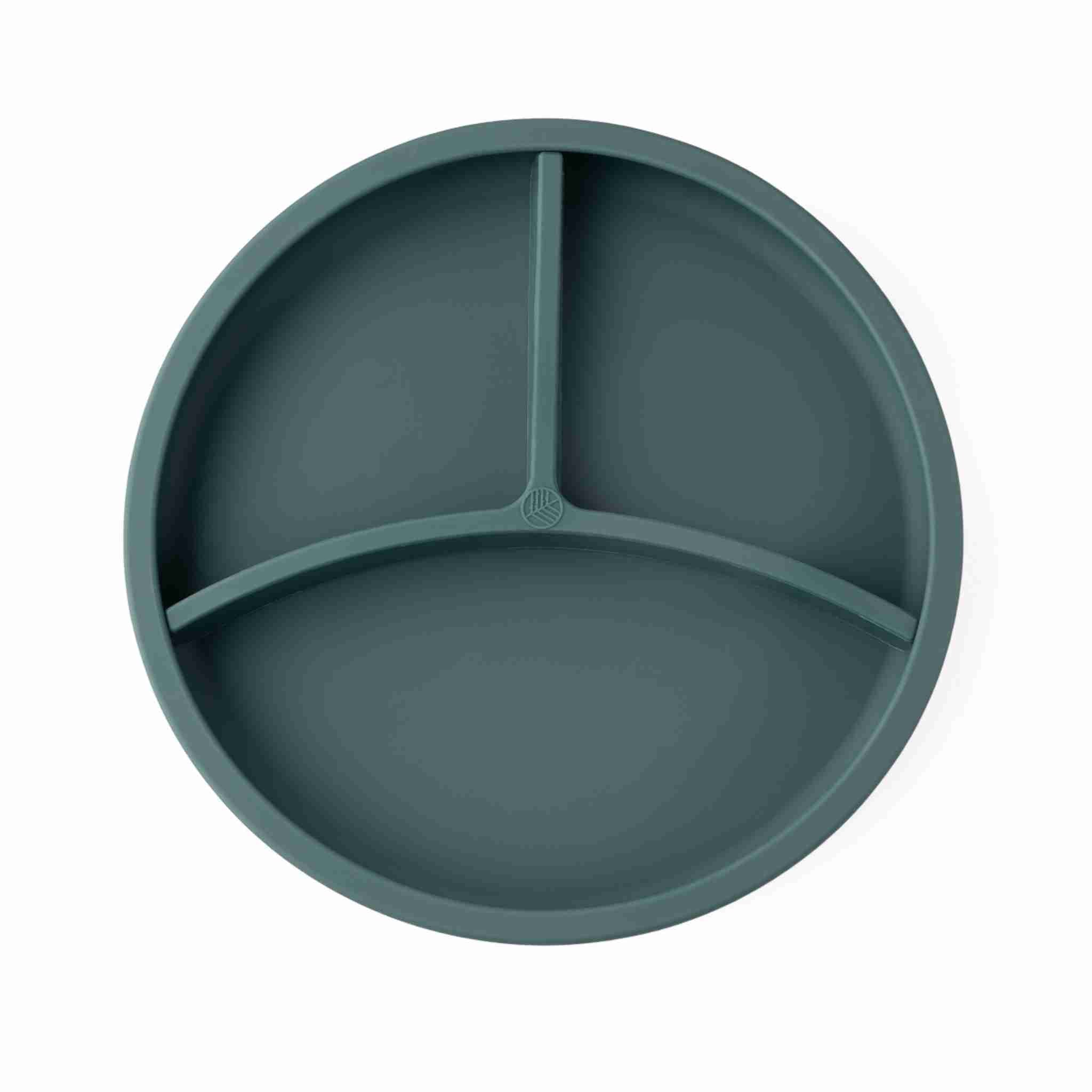 Eco Rascals Silicone Divider Plates piatto silicone verde petrolio