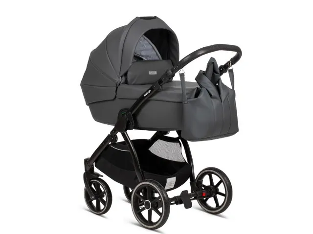 Bo Jungle Outdoor B-Shadow passeggino trio Shadow Grey pelle PU