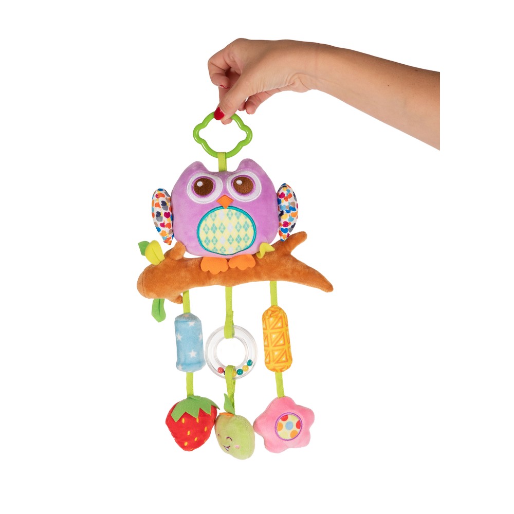 BoJungle B-Hang On Toy Chime Owl peluche gufo neonato