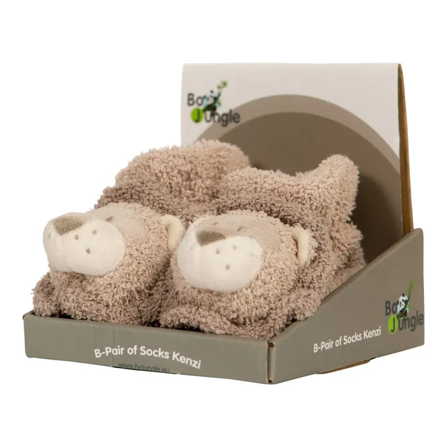 BoJungle Playtime Pair Socks Kenzi Lion calzini leone neonato