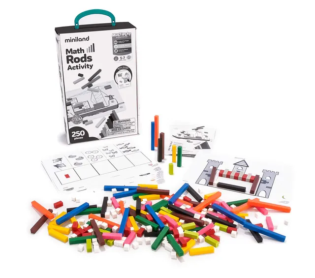 Miniland 95064 Cubi Matematici 250 Pezzi Multicolore 5-7 Anni