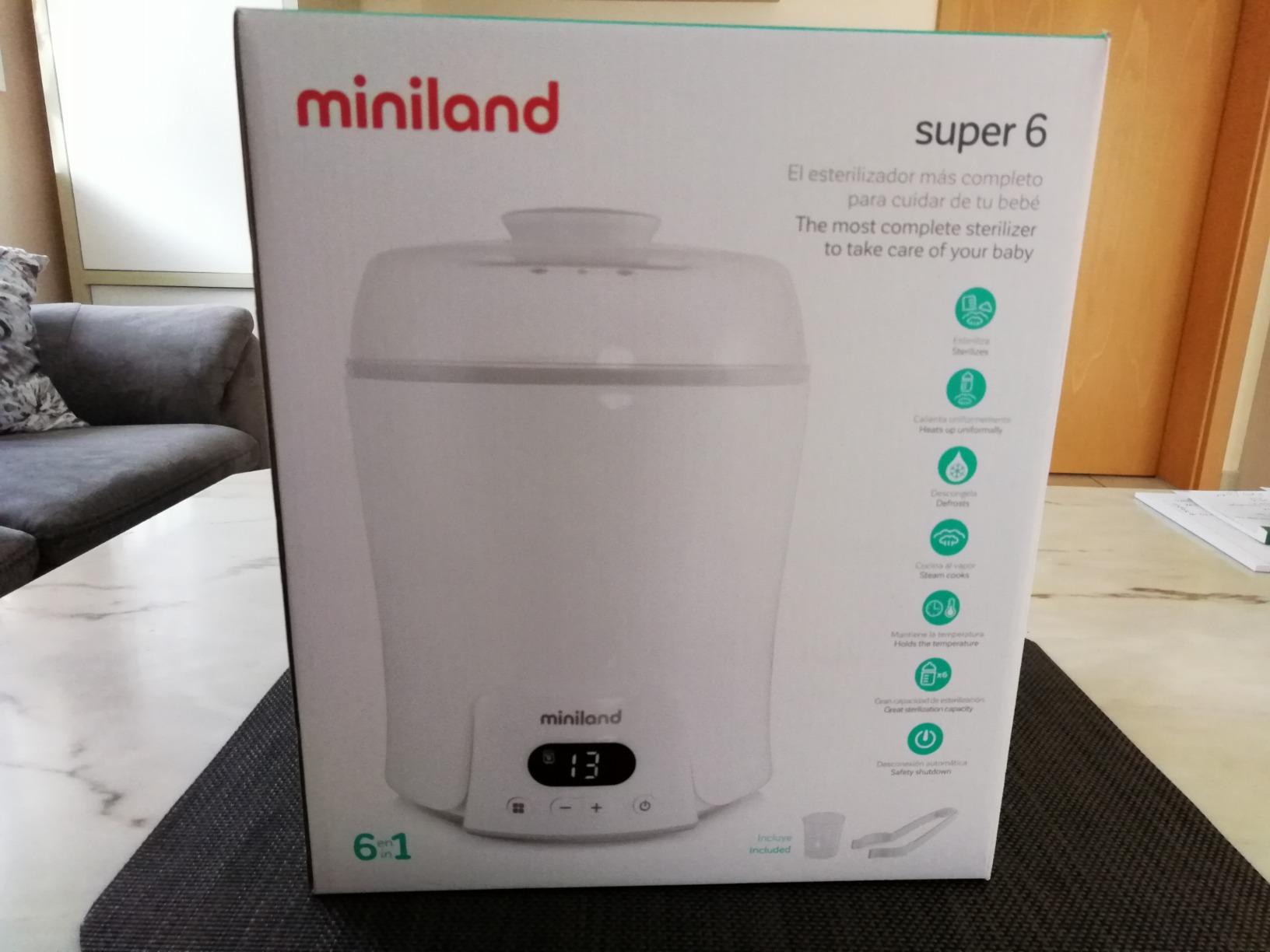 Miniland Alimentazione Sterilizzatore Scaldabiberon 6 in 1