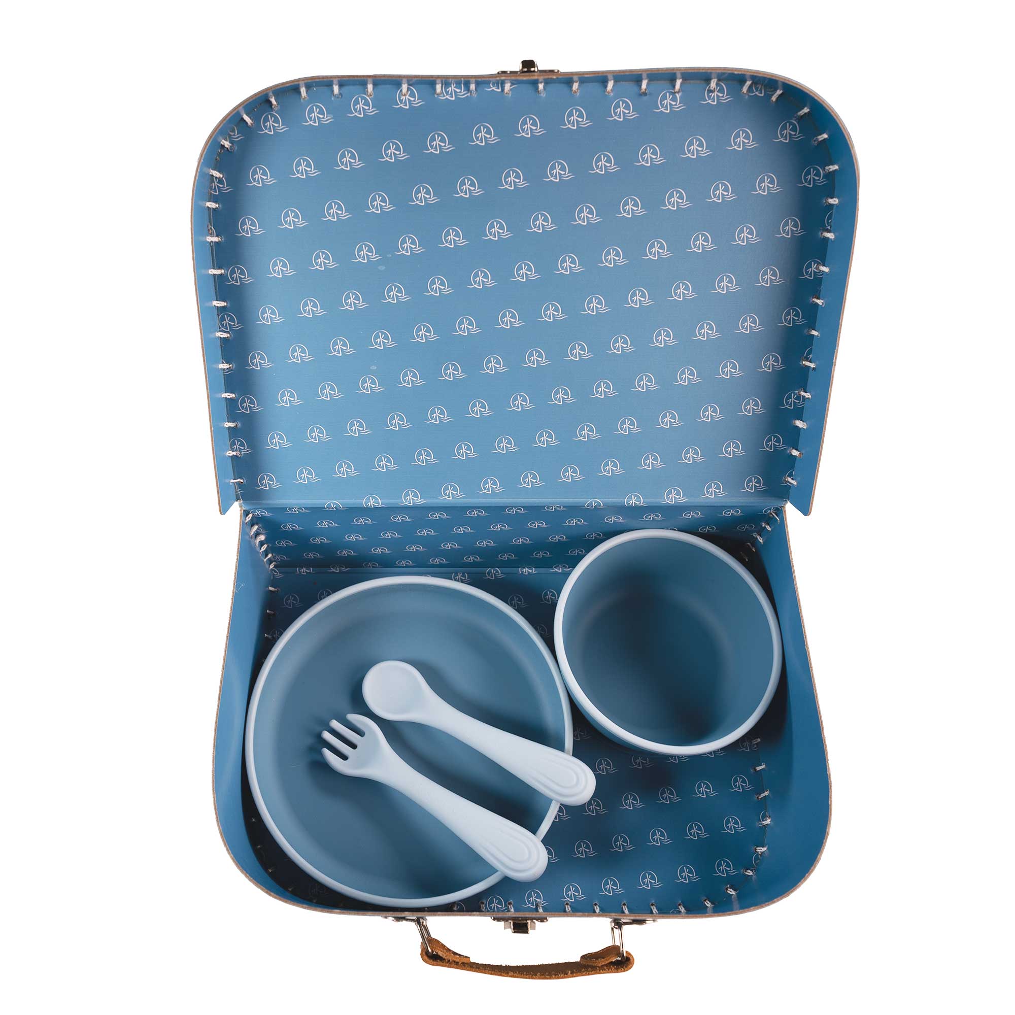 Mizu Baby Taiki Food Set Blu Pappa Silicone Ventosa 4 Pezzi